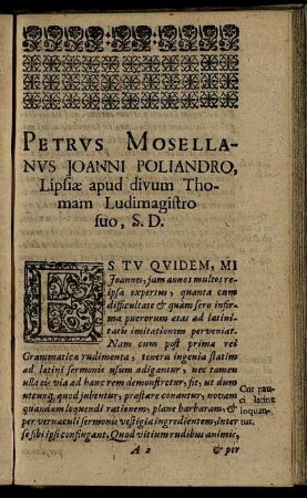 Epistola Nuncupatoria.