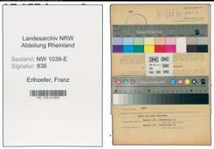 Entnazifizierung Franz Erlhoefer , geb. 15.12.1902 (Bauingenieur)