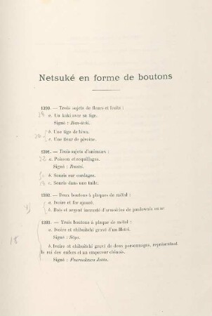 Netsuké en forme de boutons