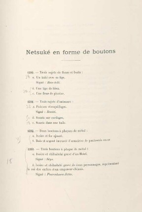 Netsuké en forme de boutons