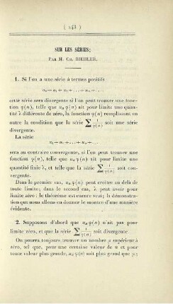 Sur les séries.