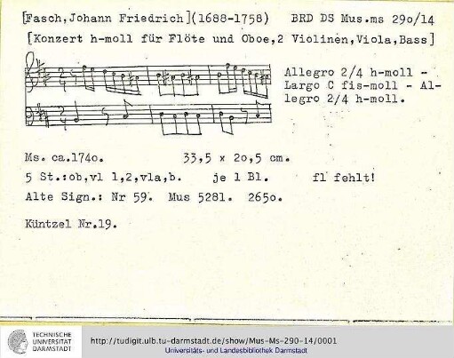 Konzert h-moll