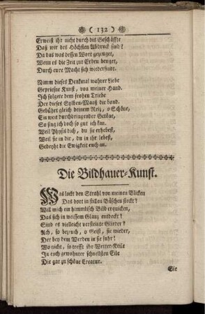 Die Bildhauer-Kunst.