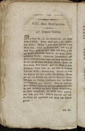 VIII. Von Mehlspeisen