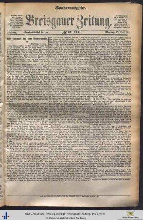 27.04.1903 (III. Sonderausgabe)