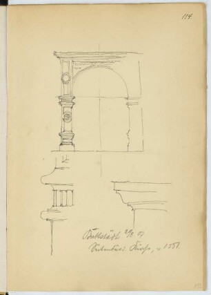 Stadtkirche, Buttstädt: Details (aus: Skizzen- und Fotoalbum 23)