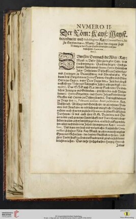 Nvmero II: Der Roem : Kays : Mayst. verordneter vnd Subdelegirter Kay : Commissarien, &c Zu Embden den 10. Martij [...]