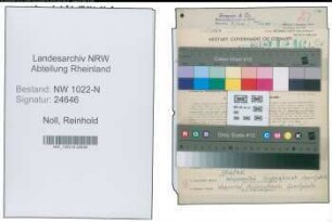 Entnazifizierung Reinhold Noll , geb. 30.07.1897 (Weber)
