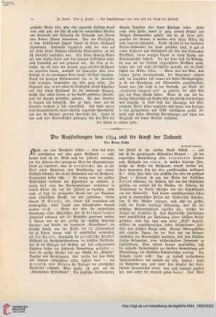 Die Ausstellung von 1894 und die Kunst der Zukunft