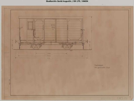 Packwagen P 1554, Baujahr unbekannt