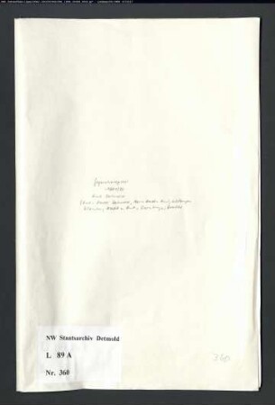 Gogerichtsregister Amt Detmold (Bruchstücke)