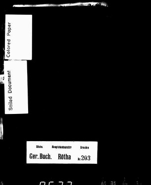Gerichtshandelsbuch von Rötha und Podschütz, Bd. 08