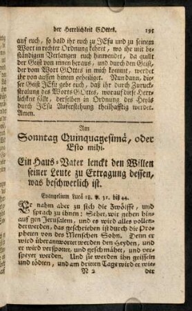 195-208, Am Sonntag Quinquagesimae, oder Esto mihi.