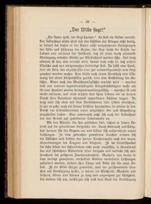"Der Wille siegt!"