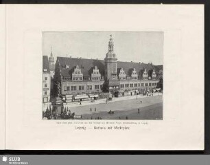 Leipzig - Rathaus mit Marktplatz