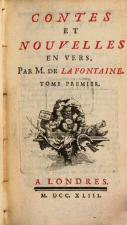 Contes Et Nouvelles En Vers, 1