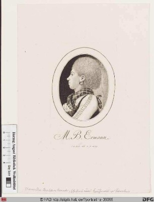 Bildnis Margaretha Barbara Ermann, geb. ?