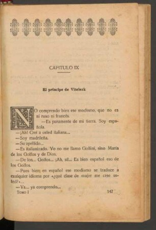 Capítulo IX - El príncipe de Vitelesk