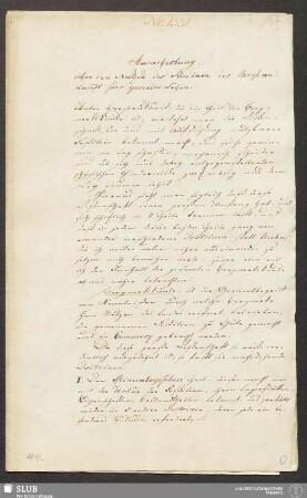 Ausarbeitung über den Nutzen des Studium der Bergbaukunst fürs gemeine Leben - 18.6007 4.