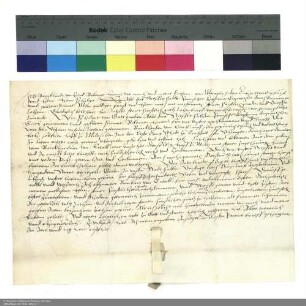 Revers Burkharts von Erthal bezüglich der Belehnung mit einem Hof in Milz durch Philipp [Schenck zu Schweinsberg], Abt von Fulda