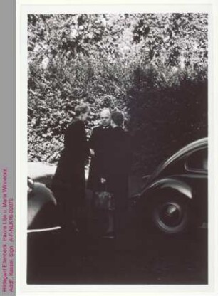 Gruppenbild von Hildegard Ellenbeck, Hanns Lilje und Maria Winnecke