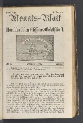 N°. 1. 1881. Januar