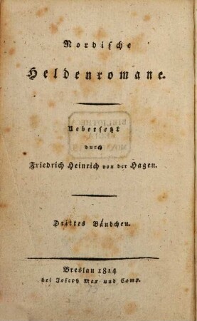 Wilkina- und Niflunga-Saga oder Dietrich von Bern und die Nibelungen, 3