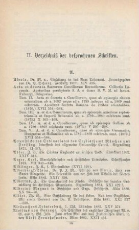 22-74 Verzeichnis der besprochenen Schriften