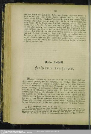 Dritter Abschnitt. Fünfzehntes Jahrhundert