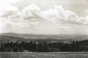 Oberlausitz. Blick vom Unger nach Süden zur Hinteren Sächsischen Schweiz