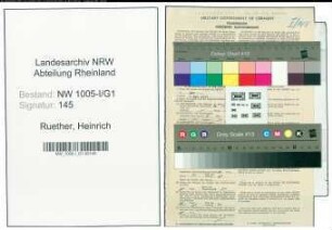 Entnazifizierung Heinrich Ruether , geb. 23.09.1890 (Beamter)