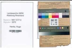 Entnazifizierung Hugo Henke , geb. 20.05.1898 (Saegenarbeeiter)