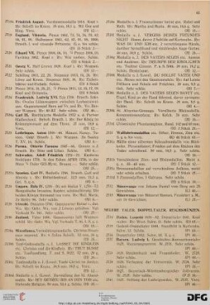 Neuere Taler, Doppeltaler 8Nr. 2734-2818)