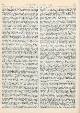 308-310 [Rezension] Litt, Theodor, Die Philosophie der Gegenwart und ihr Einfluß auf das BIldungsideal