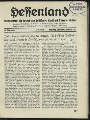 Heft 9/10, September/Oktober 1932