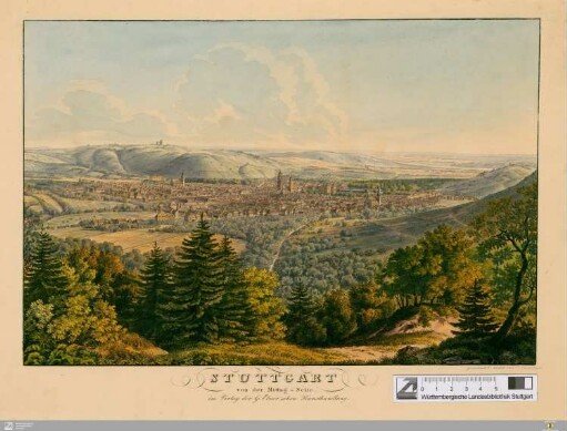 Stuttgart von der Mittag-Seite