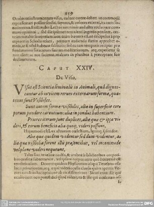 Caput XXIV. De Visu