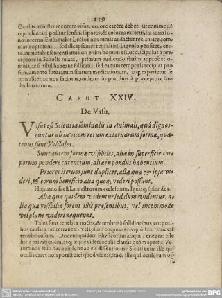 Caput XXIV. De Visu