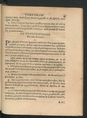 De Praescriptione Decem dierum.