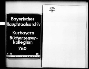 Zensur bzw. Druckerlaubnis für verschiedene medizinische Schriften (ohne Aktenzusammenhang)