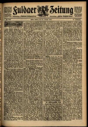 Ausgabe vom Freitag, den 21. Oktober 1904.