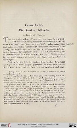 Zweites Kapitel. Die Dresdener Mänade