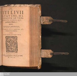 In Titi Livii Patavini, Historiarvm Ab Vrbe Condita Libros, Qvi quidem exstant, omnes, Observationes