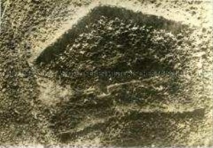 Das Foto Douaumont nach den schweren Kämpfen bei Verdun