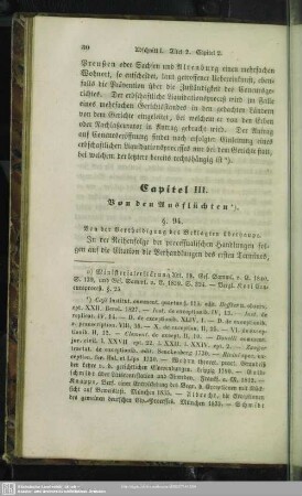 Capitel III. Von den Ausflüchten