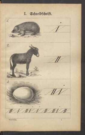 I. Schreibschrift