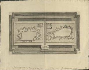PLAN de la ville de KAISERSWERT; PLAN de la ville et Citadelle NUISS.
