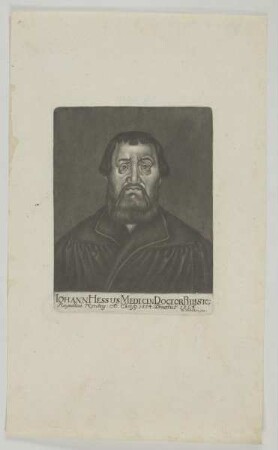 Bildnis des Iohann Hessus
