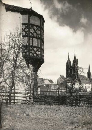 Meißen. Afrafreiheit. Domherrenhof, Erker, Freiheit 6