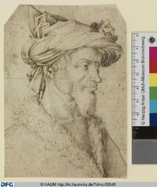 Kopf eines Orientalen mit Turban